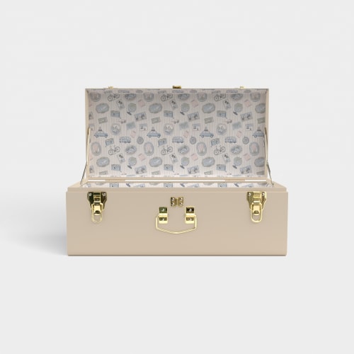 Petite Trunk - Beige - PK Passport / Embroidery