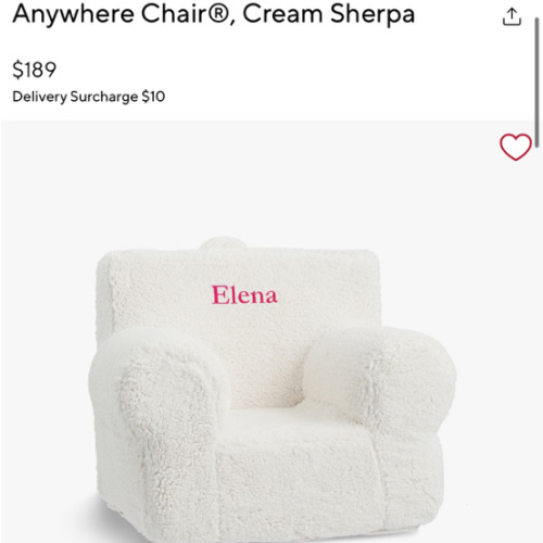 Anywhere Chair®, Cream Sherpa
