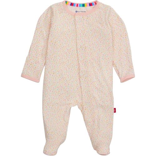 Magnetic Me Girls Modal Magnetic Baby Footie Pajamas | Silky Soft Modal Fabric | Baby Sleepers Available Sizes PRE - 24M