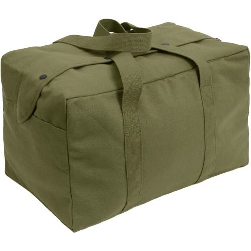 Rothco Small Canvas Parachute Cargo Bag – Rugged Outdoor Storage Travel Duffle