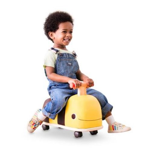 B. toys Wooden Bee Ride-On - Boom Buggy: Toddler Push Toy, Physical Fitness Builder, Max Capacity 88 lbs