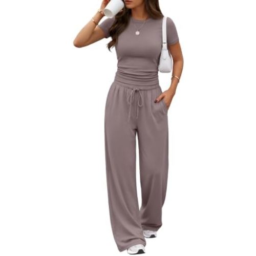Trendy Queen Women's 2 Piece Matching Summer Lounge Set with Pockets