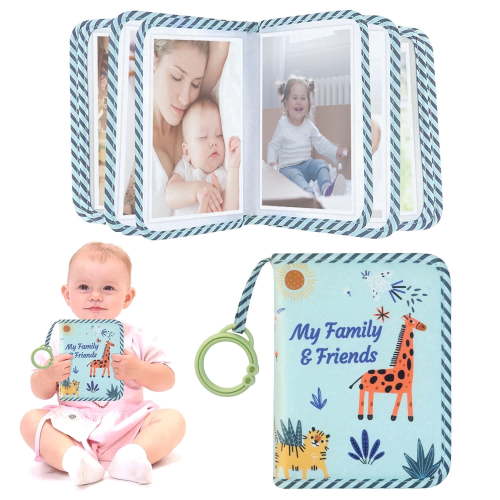 Godery Baby Photo Album, Baby Memory Book Holds 17 Pcs 4X6" Pictures, for Newborn Toddler Kid Boy Girl My Firsts Family Album