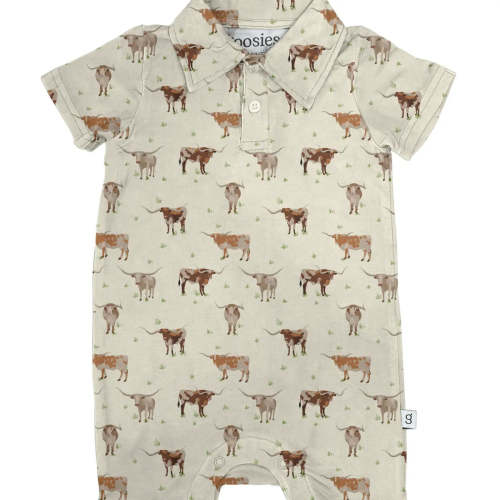 Longhorn Shortie Romper – Little Buffalo Creek Co.