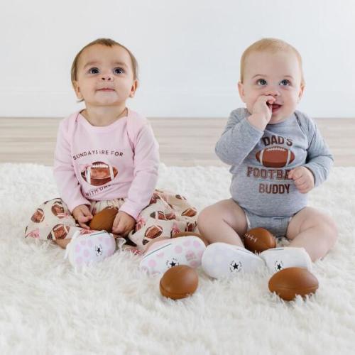 Football With Daddy Long Sleeve Bodysuit, Ballet - Sweet Wink | Maisonette