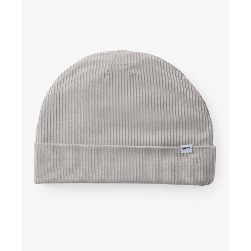 Little Sleepies- Dove Gray Ribbed Infant Beanie