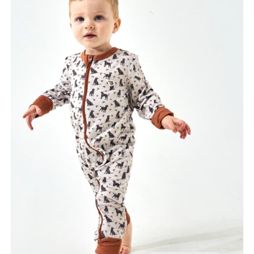 Baby Zip Up - Ducks And Dogs – BURLEBO