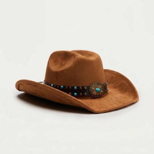 Cherie Code Lost In Wanderlust Cowboy Hat - Brown