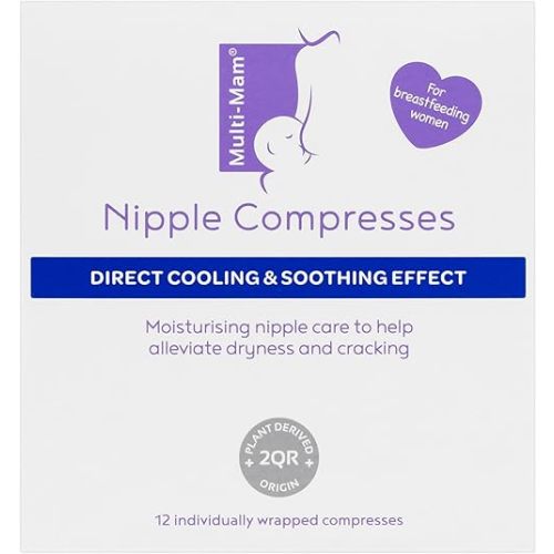 MULTI-MAM - Nipple Compresses | Direct Cooling | For Breastfeeding Women | 12 Compresses