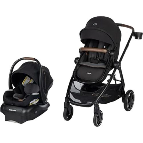 Maxi-Cosi Zelia 2 Luxe 5-in-1 Modular Travel System, New Hope Black