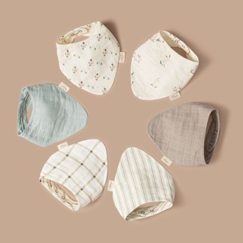 Avery 3 pc. Organic Baby Bibs Set | Crane Baby