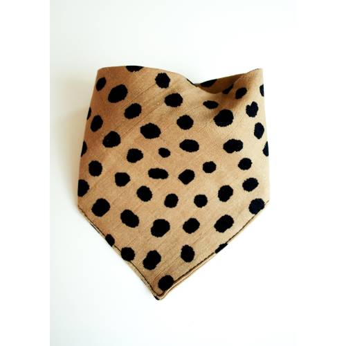 Muslin Bandana Baby Bib Neutral Dot