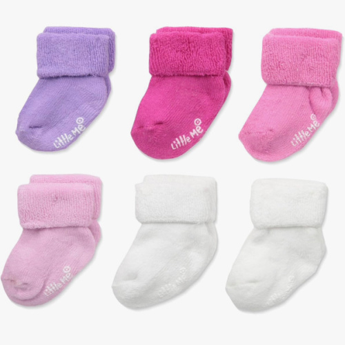 Little Me baby-girls 6 Pack Variety Socks