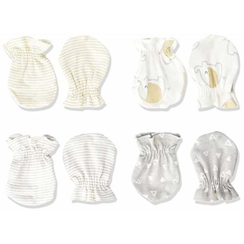 Gerber Baby Girls' 4-Pair Mittens
