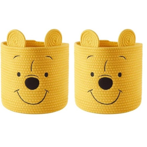 Idea Nuova Disney Winnie the Pooh Figural Rope Storage Organizer Basket, 10" ...