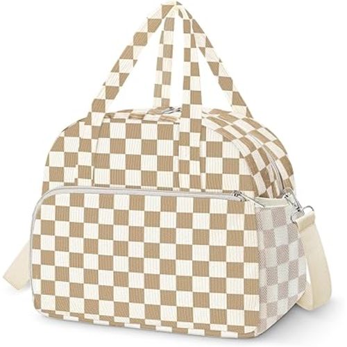 Coobiiya 12L Insulated Lunch Bag for Women & Men, Reusable Corduroy Lunch Tote, Large-Capacity Lunch Box with Leak-Resistant Liner