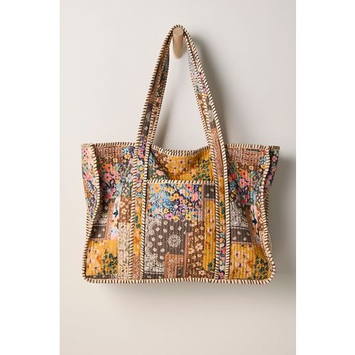 Distorted Quilt Tote Bag