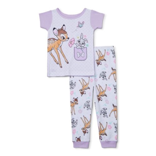 Bambi Baby Girl 2 Piece Cotton Sleeper