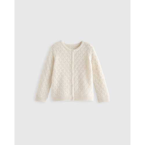 Mongolian Cashmere Pointelle Cardigan - Baby