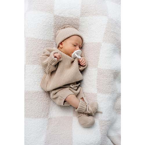 Knit Chunky Sweater - Tan