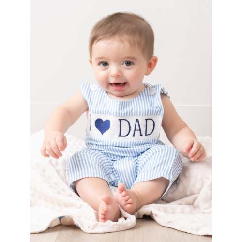 Blue Stripe Family Love Johnny