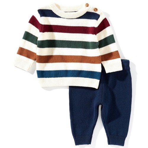Adventurewear 360 Baby Boys Long Sleeve Stripe Top & Pants Set