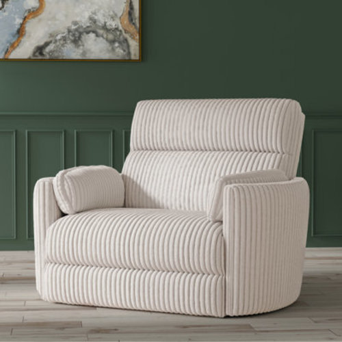 Wade Logan® Bre Extra Wide Power Glider Recliner with Round Arms & Reviews | Wayfair