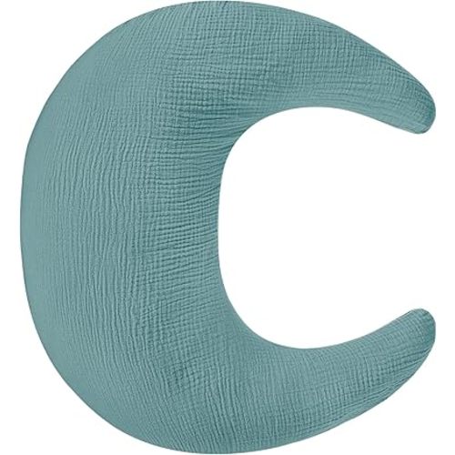 SWESEN Nursing Pillow Cover, Soft Removable Cover for Breastfeeding Pillows, Pillow Slipcover for Baby Boys and Girls, Comfortable & Breathable, Blue, Washable (Only Cover)