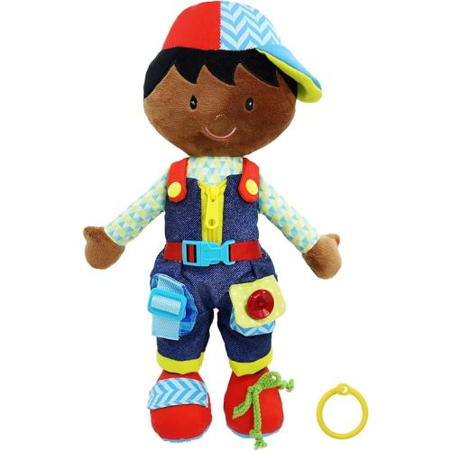 June Garden 15.5" Isaiah Montessori Learn-to-Dress Plush Doll