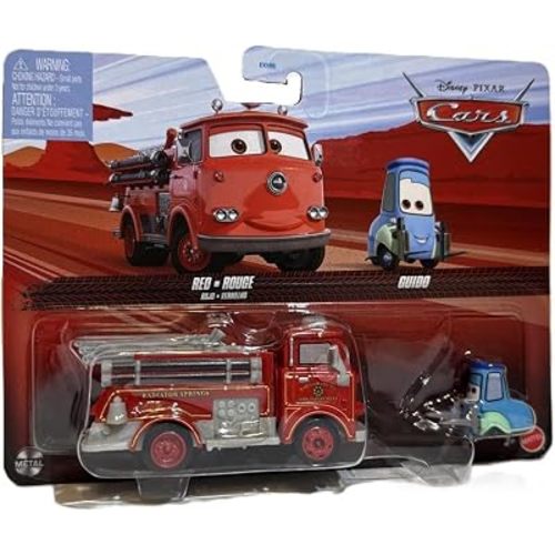 Cars Disney Pixar 2 Cars 1:55 - Die-cast Classic Red & Guido