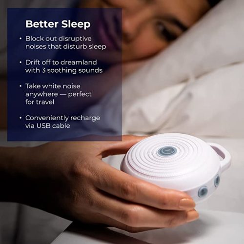 Yogasleep Rohm Portable White Noise Sound Machine, 3 Soothing Natural Sounds with Volume Control, Sleep Therapy For Adults, Kids & Baby, Noise Cancelling for Office Privacy & Meditation, Registry Gift - 1-Pack Rohm