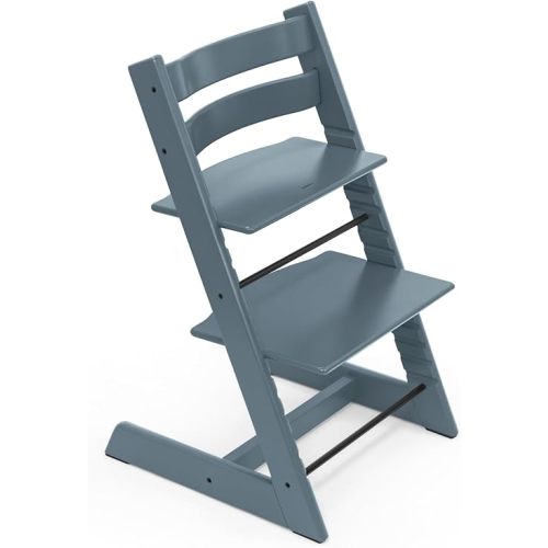 Stokke Tripp Trapp Chair from, Fjord Blue - Adjustable, Convertible Chair for Toddlers, Children & Adults - Convenient, Comfortable & Ergonomic - Classic Design