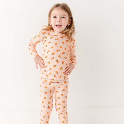 Brave little ones -Oranges Small Ribbed Two-Piece Set