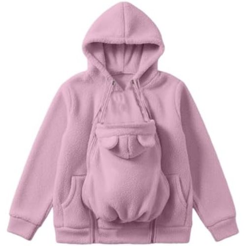 Pet Pouch Hoodie for Women Cat Dog Carrier Hoodies Carrying Pet Pocket