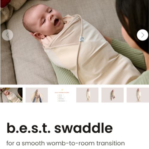b.e.s.t. swaddle - Coconut Cream