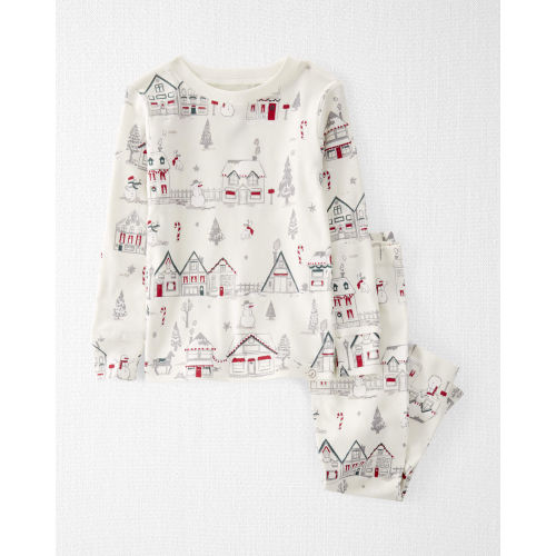 Toddler Organic Cotton Pajamas Set in Winter Village Print
- Little Planet | Carter's