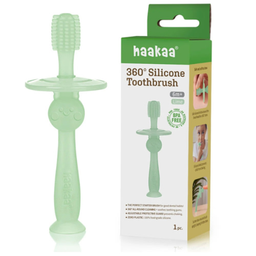 Haakaa USA Haakaa 360° Silicone Toothbrush 1 pk | EarthHero