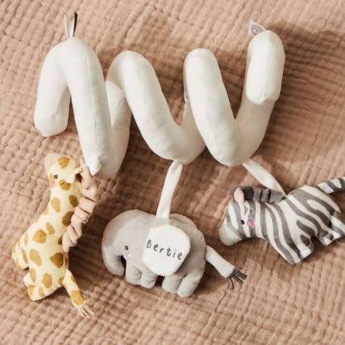 Personalized Safari Animal Spiral Toy
