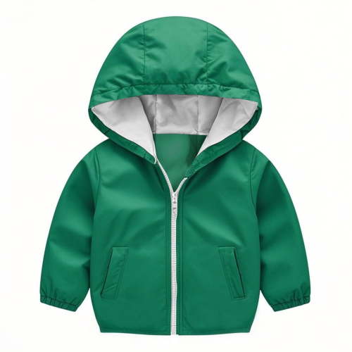 ZACPNCV Kids Outdoor Active Softshell Trenchcoats Trendy Zipper-Up Windbreaker Hoodie Jackets Versatile Hiking Coats Green 12-18 Months
