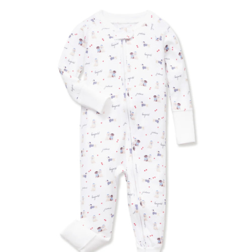 Baby's Pima Peekaboo Romper in Le Woof