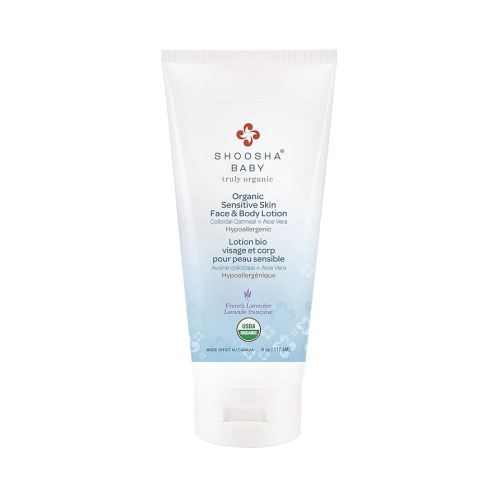 Shoosha Sensitive Skin Organic Face & Body Lotion Lavender Vanilla
