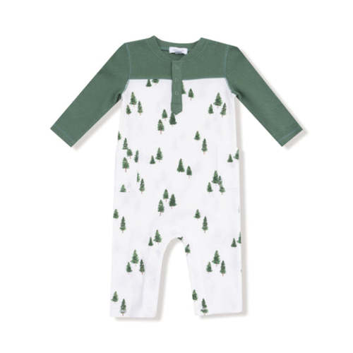 Tiny Forest - Romper with Contrast Sleeves