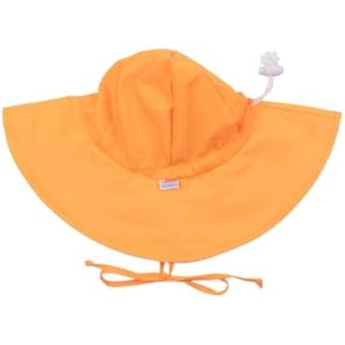 RuffleButts® Baby/Toddler Girls Baby/Toddler Sun Hat with UPF 50+ Sun Protection and Floppy Wide Brim