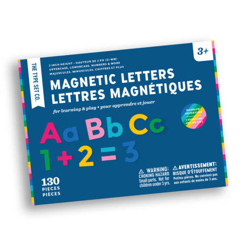 2" 130pc Rainbow Adventure Magnetic Letters – The Type Set Co.