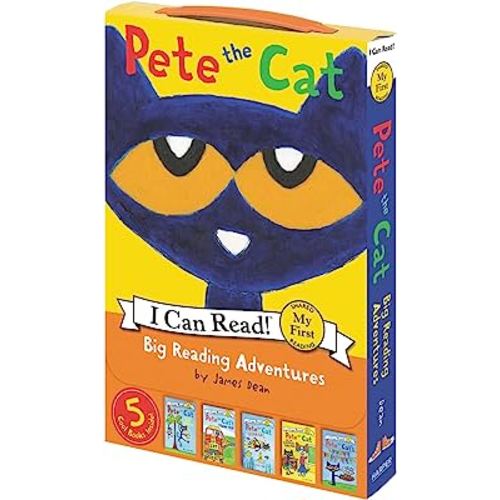 Pete the Cat: Big Reading Adventures: A Box of 5 Groovy Books (My First I Can Read, 337)