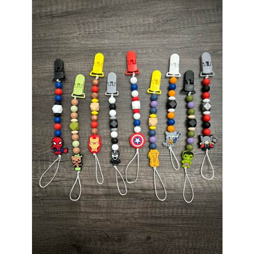 Marvel Pacifier Clips