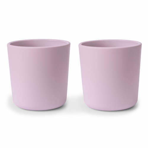 Mushie Baby Dinnerware Cup, Set of 2 - Soft Lilac