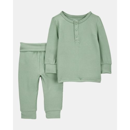 Baby 2-Piece PurelySoft Outfit Set - Green | Carter's