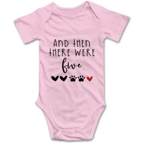 Then There Were Five Baby Pregnancy Announcement Bodysuit Newborn Clothes