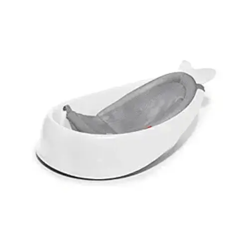 Skip Hop Infant Bath Tub 3-Stage Grow With Baby Smart Sling MOBY Bathtub White Age 0+